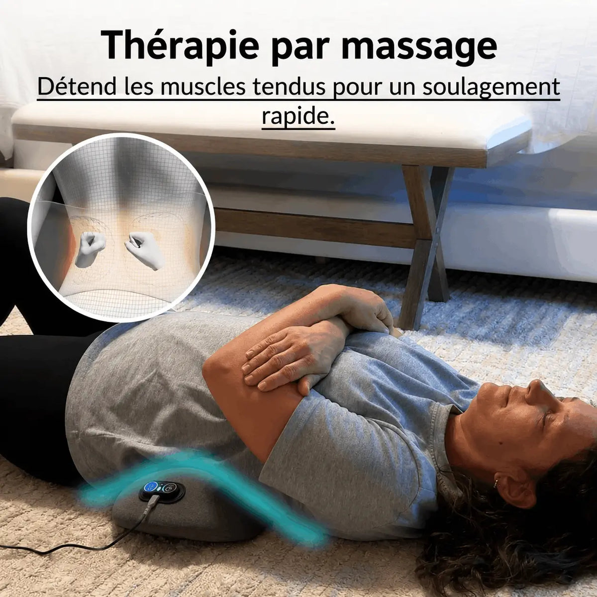 Fini les Douleurs Dorsales et la Sciatique — Appareil de Massage Kivo 3 Zones