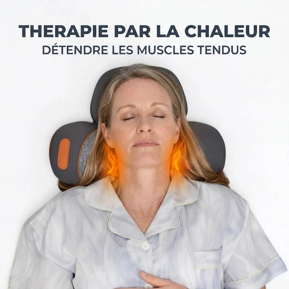 Fini les Nuits Sans Sommeil à Cause du Cou — Masseur Cervical Kivo 3 Fonctions