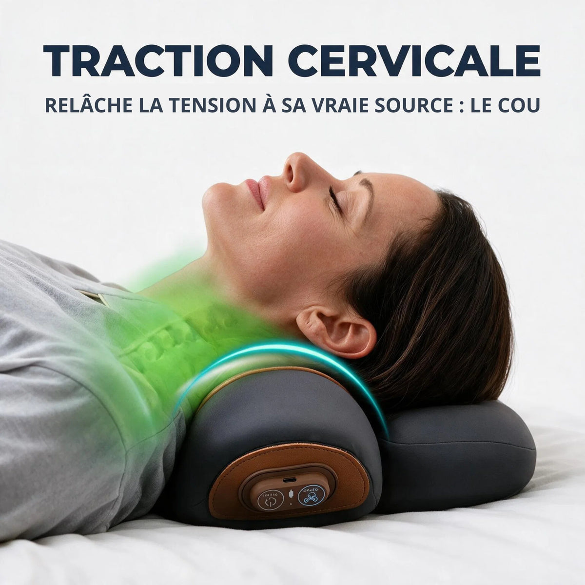 Fini les Nuits Sans Sommeil à Cause du Cou — Masseur Cervical Kivo 3 Fonctions