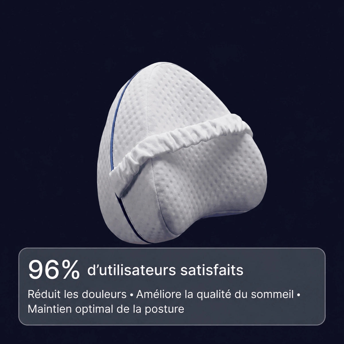 Coussin Orthopédique Kivo — Anti-douleur hanches, dos et genoux pour dormeurs latéraux