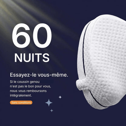 Coussin Orthopédique Kivo — Anti-douleur hanches, dos et genoux pour dormeurs latéraux