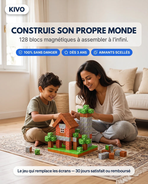 Kivo Blocs Magnétiques — L'Alternative aux Écrans qui Marche Vraiment