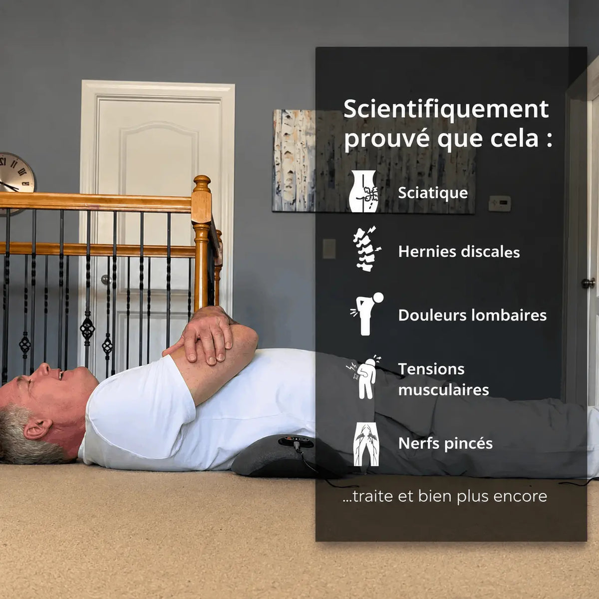 Fini les Douleurs Dorsales et la Sciatique — Appareil de Massage Kivo 3 Zones
